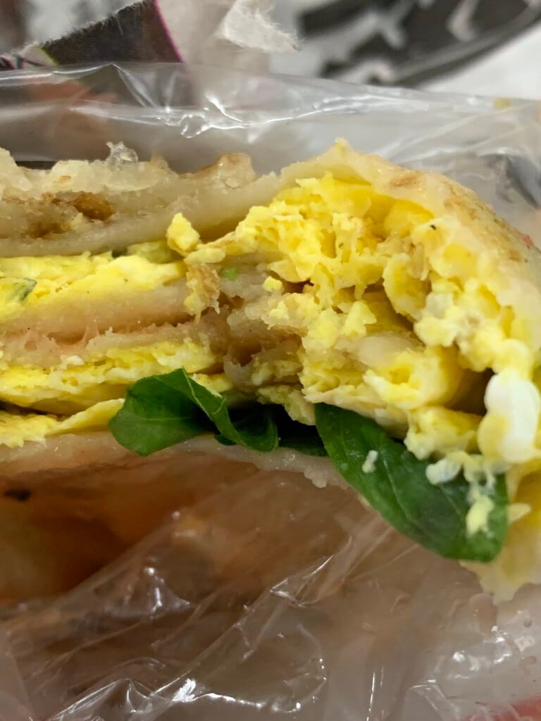 厚實的蛋餅