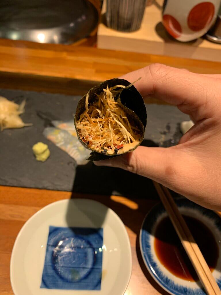 炸牛蒡絲手卷