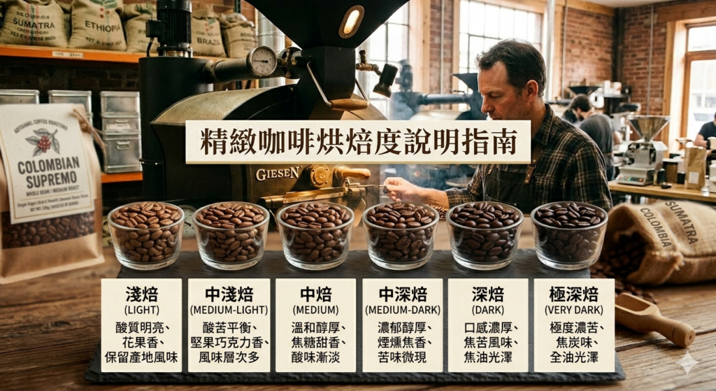 咖啡烘焙度介紹