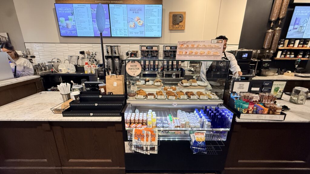 Peet's Coffee Irvine 吧台 菜單