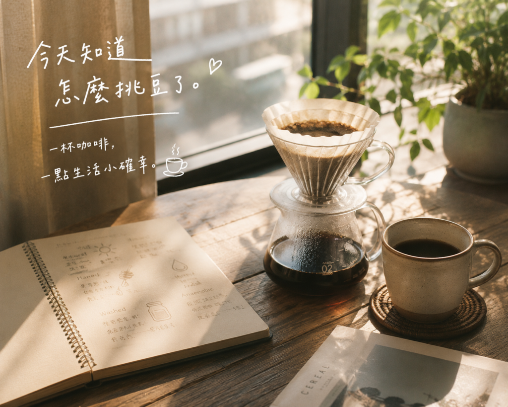 午後窗邊手沖咖啡與閱讀時光，享受一杯咖啡的生活感情境